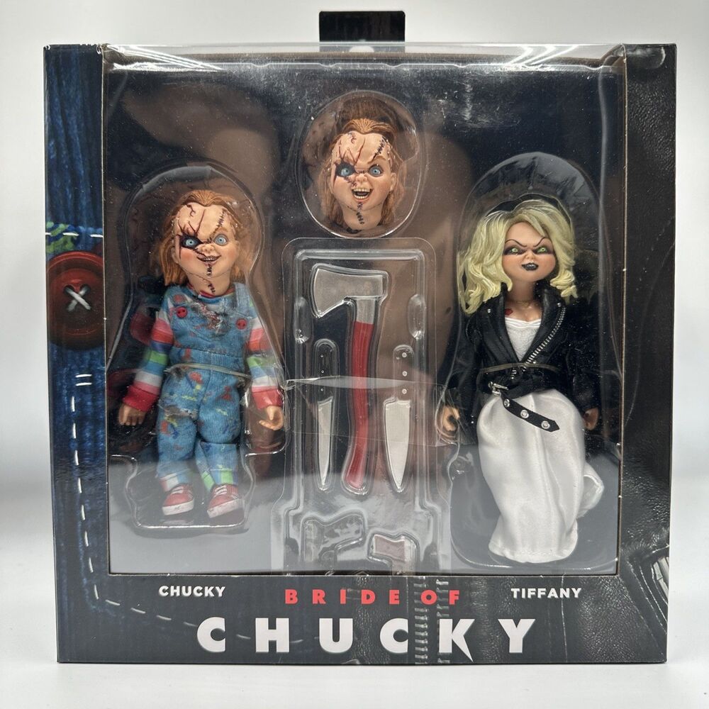 Neca Bride of Chucky Chucky & Tiffany 2 Pack 8" Clothed Figures